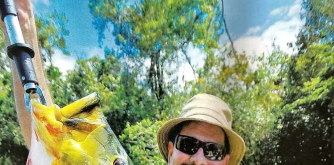 Matéria da nossa pescaria de Tucunaré Açu Rio Água Boa - RR na revista Pesca & Companhia. Confira todos os detalhes dessa mega aventura!