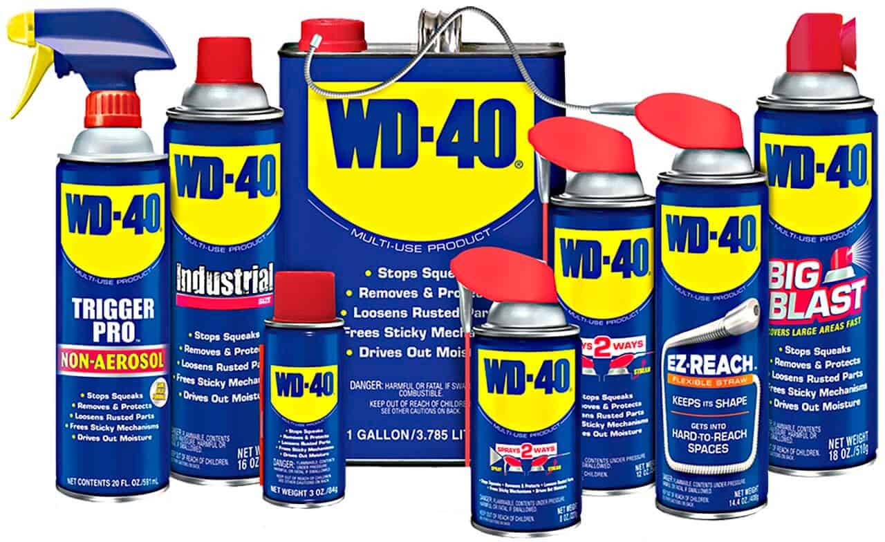 vários tipos de WD-40 com lata especiais 