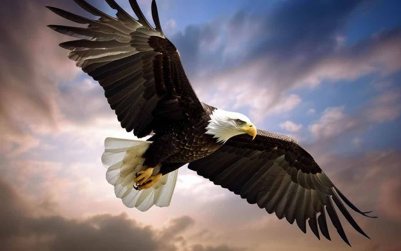 animal ferroz águia-de-cabeça-branca